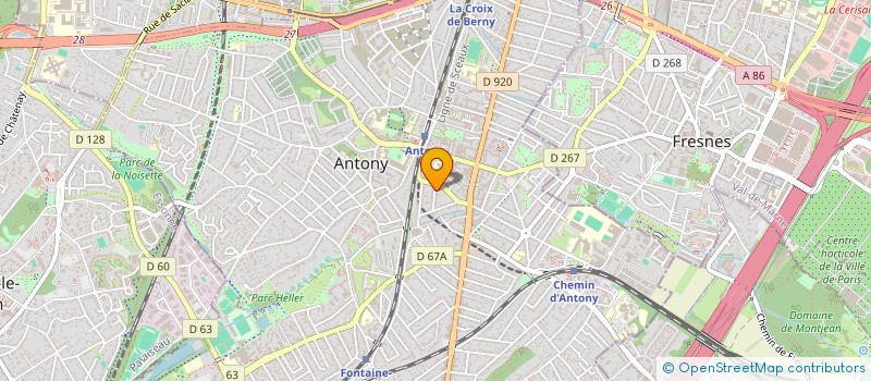 localisation de l'entreprise LOUITOS à ANTONY
