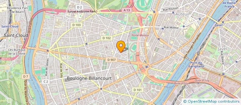 localisation de l'entreprise LOUJALE 2 à BOULOGNE-BILLANCOURT