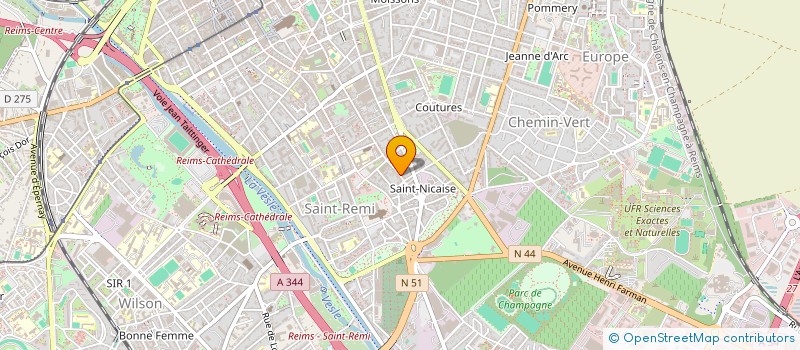 localisation de l'entreprise LOUJEANTI  REIMS