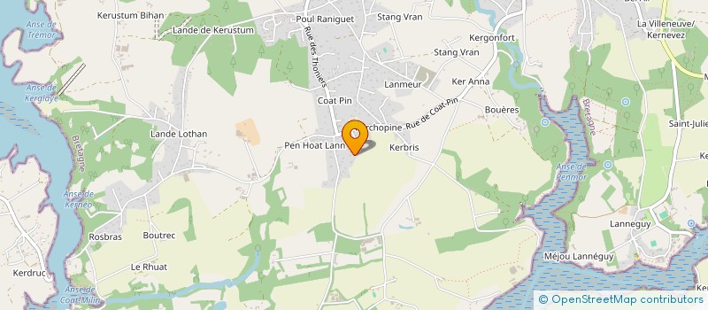 localisation de l'entreprise LOUJEANY  RIEC-SUR-BELON