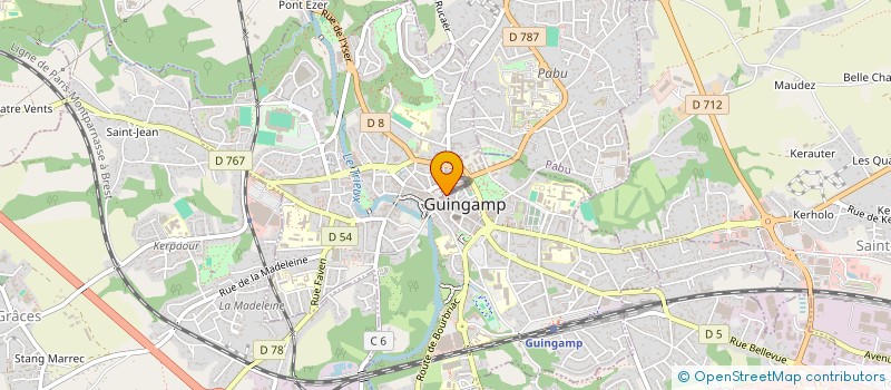 localisation de l'entreprise LOUJES  GUINGAMP