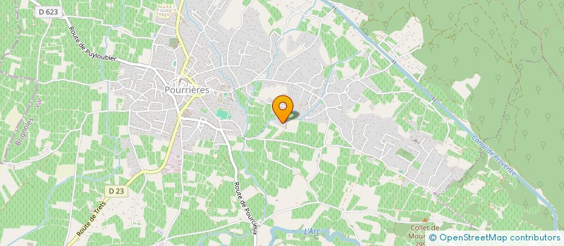 localisation de l'entreprise LOUJULICE  POURRIERES