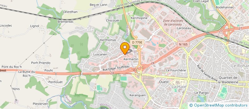 localisation de l'entreprise LOUJY à PLOEREN