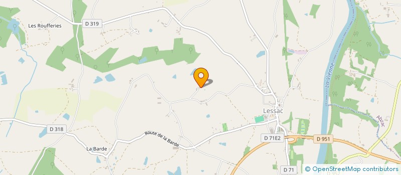 localisation de l'entreprise LOUKA 87  LESSAC