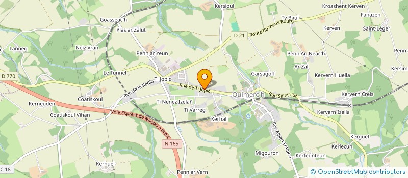 localisation de l'entreprise LOUKI - CONSTITUTION  PONT-DE-BUIS-LES-QUIMERC'H