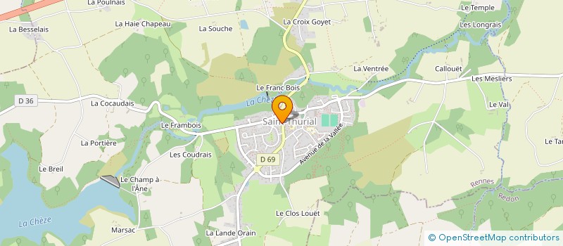 localisation de l'entreprise LOULA, STE EN LIQUIDATION  SAINT-THURIAL