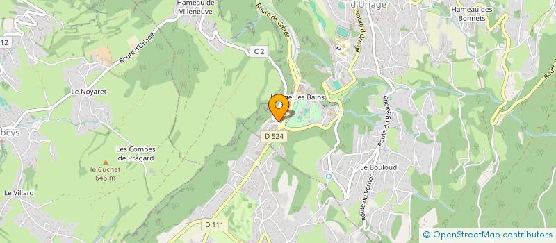 localisation de l'entreprise LOULEN38  SAINT-MARTIN-D'URIAGE