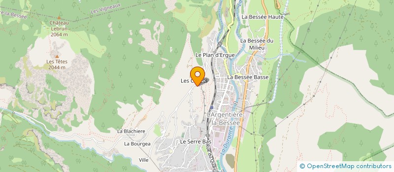 localisation de l'entreprise LOULET  L'ARGENTIERE-LA-BESSEE