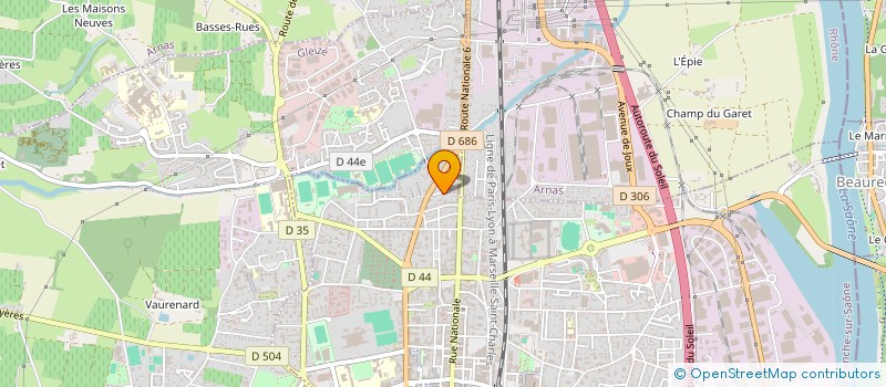 localisation de l'entreprise LOULIDE  VILLEFRANCHE-SUR-SAONE