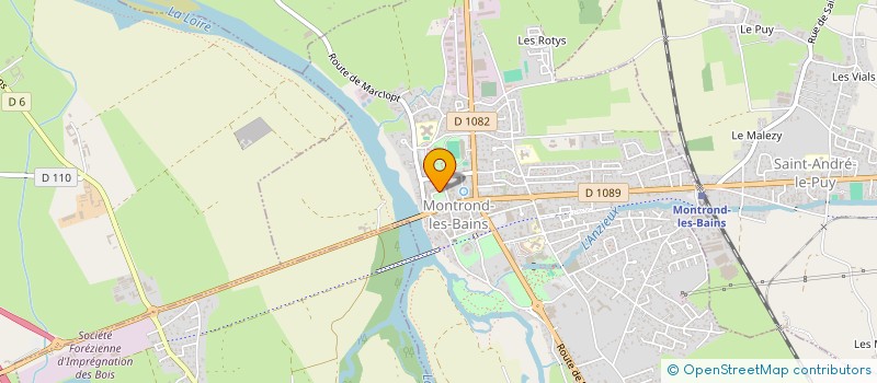 localisation de l'entreprise LOULILOU EURL à MONTROND-LES-BAINS