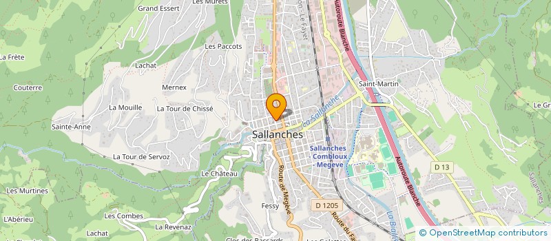 localisation de l'entreprise LOULIMAT SCI à SALLANCHES