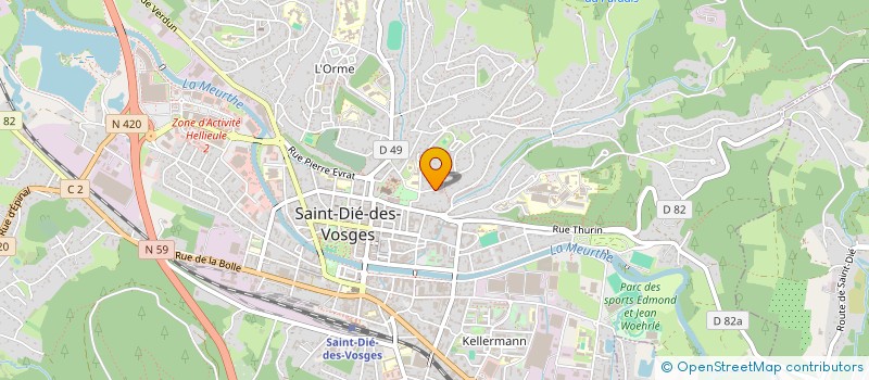 localisation de l'entreprise LOULOLA à SAINT-DIE-DES-VOSGES