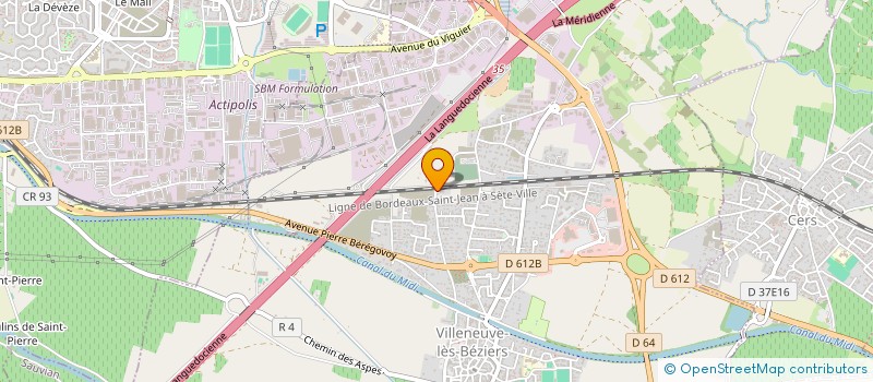 localisation de l'entreprise LOULOU  VILLENEUVE-LES-BEZIERS