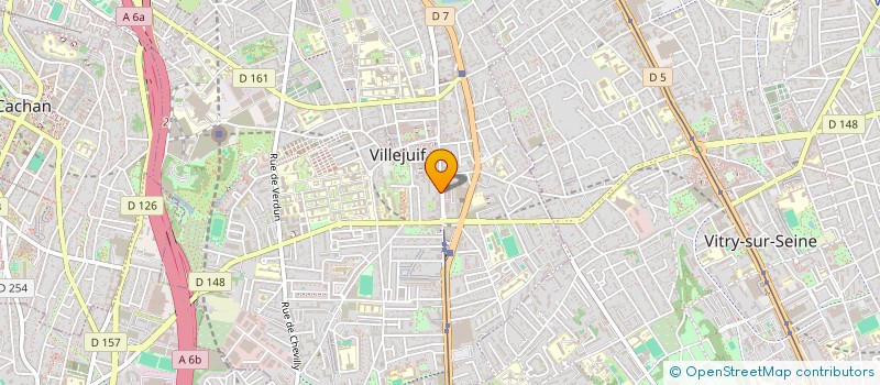 localisation de l'entreprise LOULOU COIFFURE  VILLEJUIF