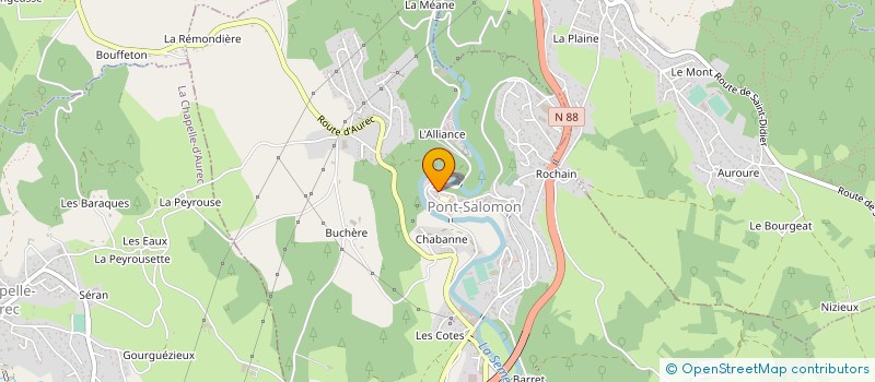 localisation de l'entreprise LOULOU L'ETOILE  PONT-SALOMON