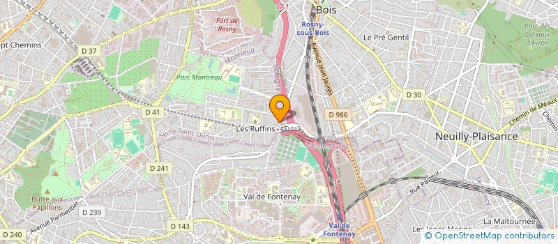 localisation de l'entreprise LOULOU NETTOYAGE  MONTREUIL