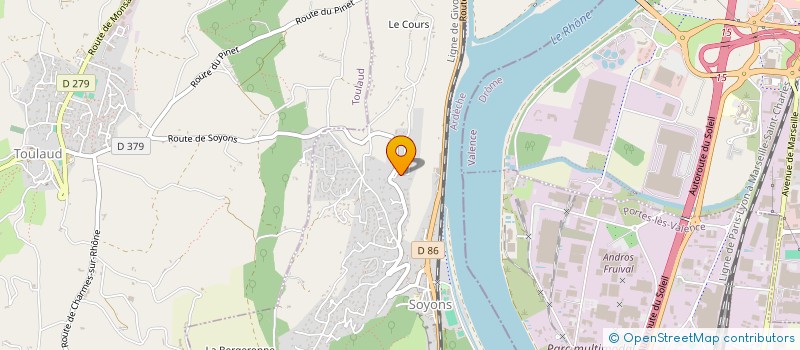 localisation de l'entreprise LOULOUCOPTERE GILLES  SOYONS