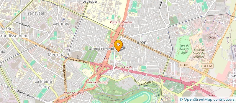 localisation de l'entreprise LOULOUS ET CIE à BRON