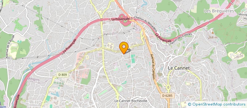 localisation de l'entreprise LOULOUTE & CO à LE CANNET