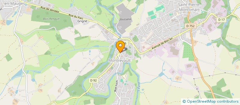 localisation de l'entreprise LOUMA à MONTREVAULT-SUR-EVRE
