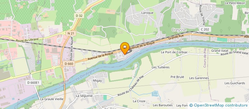 localisation de l'entreprise LOUMA à BERGERAC