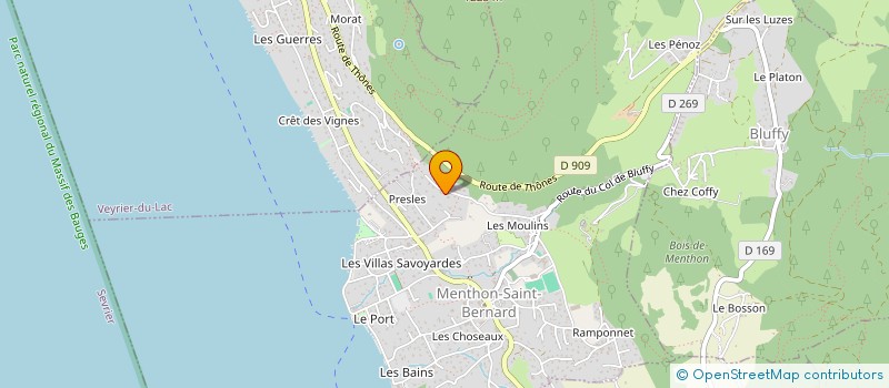 localisation de l'entreprise LOUMA  MENTHON-SAINT-BERNARD