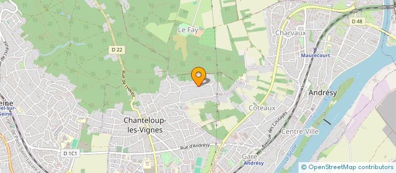 localisation de l'entreprise LOUMADEV  CHANTELOUP-LES-VIGNES