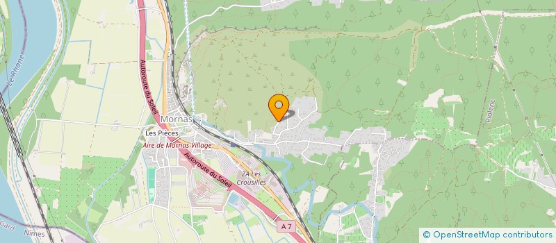 localisation de l'entreprise LOUMAE  MORNAS