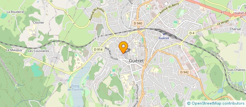 localisation de l'entreprise LOUMAGA  GUERET