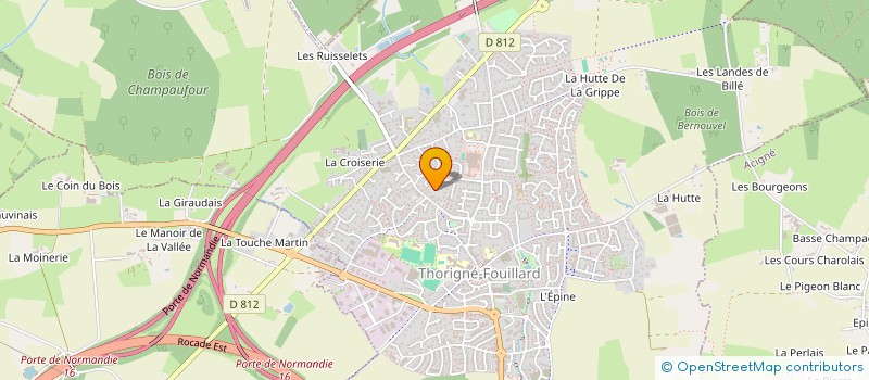 localisation de l'entreprise LOUMAR  THORIGNE FOUILLARD