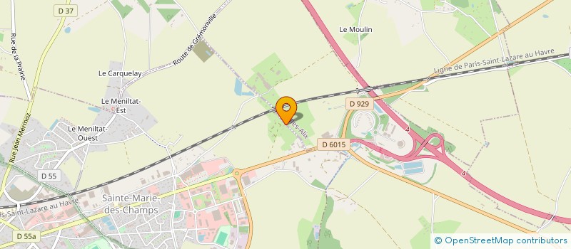 localisation de l'entreprise LOUMARE NEGOCE  ECALLES-ALIX