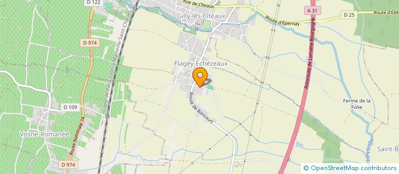 localisation de l'entreprise LOUMAS  FLAGEY-ECHEZEAUX
