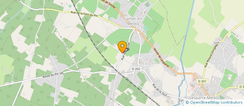 localisation de l'entreprise LOUMENCINE SCI  GAILLAN-EN-MEDOC