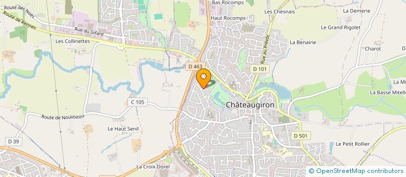 localisation de l'entreprise LOUMETIS  CHATEAUGIRON