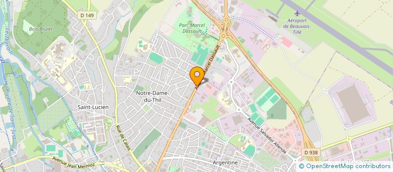 localisation de l'entreprise LOUMI  BEAUVAIS