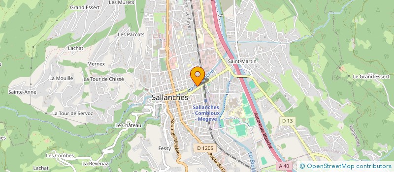 localisation de l'entreprise LOUMI à SALLANCHES