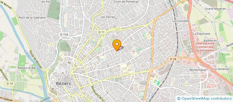 localisation de l'entreprise LOUMILIE SARL à BEZIERS