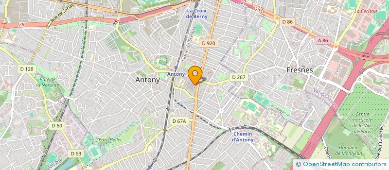 localisation de l'entreprise LOUMONT à ANTONY