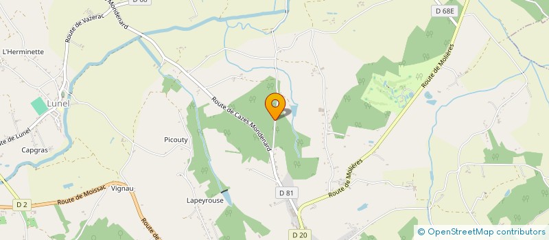 localisation de l'entreprise LOUMY  PRADINES