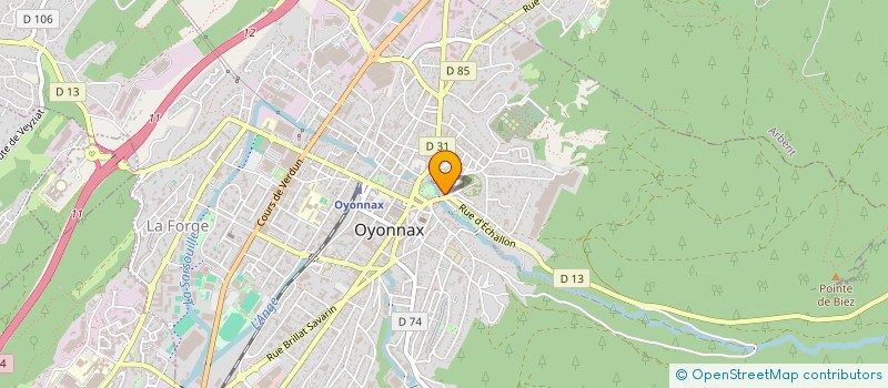 localisation de l'entreprise LOUMY à OYONNAX
