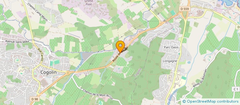 localisation de l'entreprise LOUMY  COGOLIN