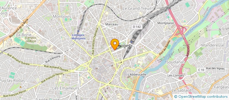 localisation de l'entreprise LOUNA à LIMOGES