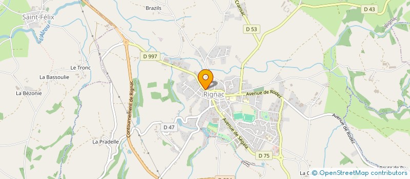 localisation de l'entreprise LOUNA  RIGNAC