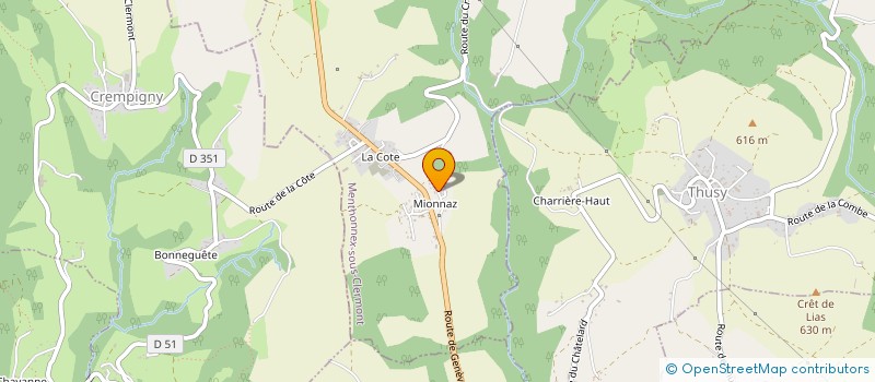 localisation de l'entreprise LOUNACHIPY  MENTHONNEX-SOUS-CLERMONT