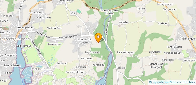 localisation de l'entreprise LOUNATFLO  LA FORET-FOUESNANT