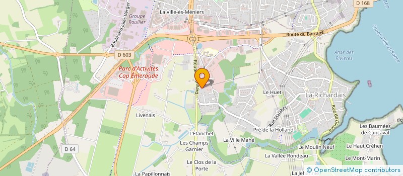 localisation de l'entreprise LOUNELRIC  LA RICHARDAIS