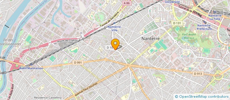 localisation de l'entreprise LOUNES TRANSPORTS EXPRESS  NANTERRE