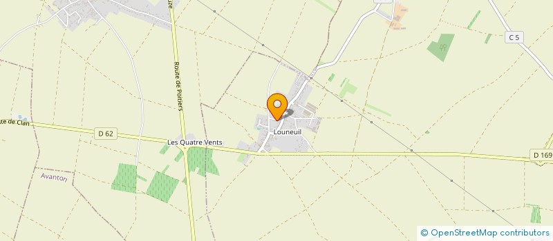 localisation de l'entreprise 'LOUNEUIL AMITIE'  JAUNAY-MARIGNY