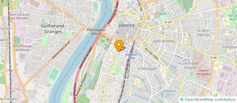 localisation de l'entreprise LOUNGE AND VAP à VALENCE