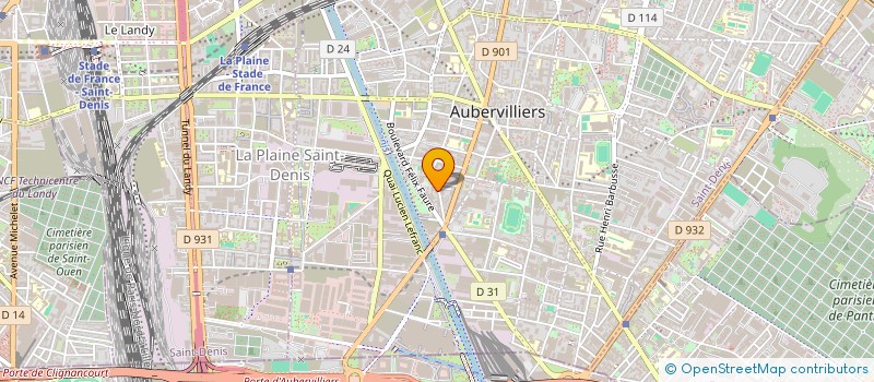 localisation de l'entreprise LOUNGE VAN  AUBERVILLIERS